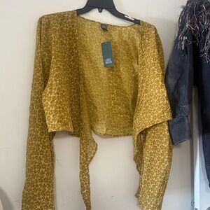 Plus Size Wall Fable Wrap Top